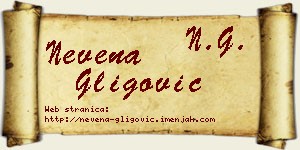 Nevena Gligović vizit kartica